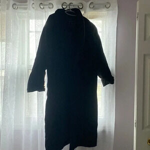 Extra long, winter, parka coat.
